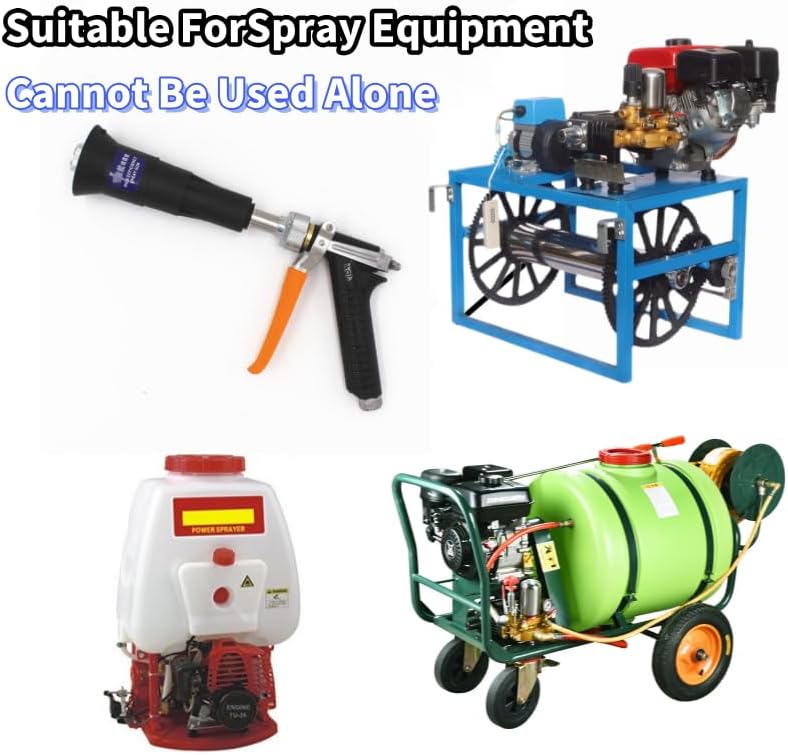Agricultural Spray Guns, Fruit Tree Sprinkler, Electric Spray, High-Pressure Spray, Long Rod, Even Spray, Direct Spray, Lrrigation and Cleaning (Black Heavy Duty Spray Gun)