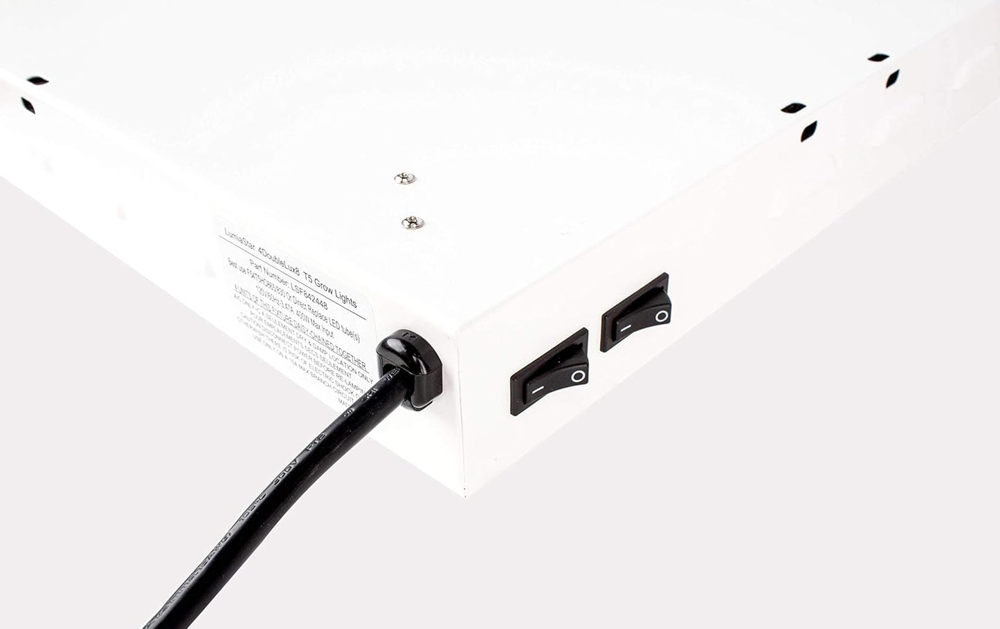 4Ft X 19in 8 Lamps 400W T5 Fluorescent Grow Lights with 40000 Lumens and 6500K Sun Light, Great for VegGrow Stages of Indoor Garden. Fast Growing!