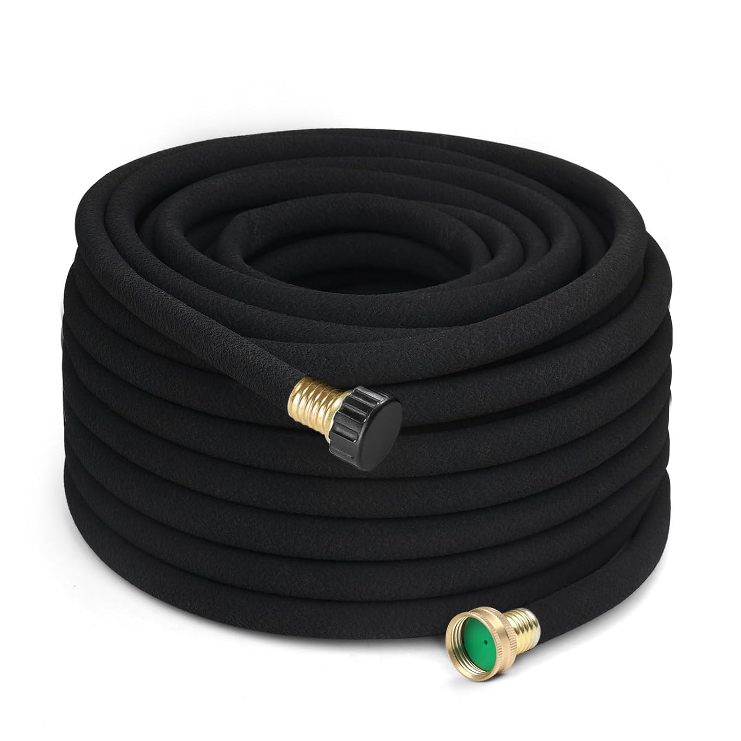 50 FT Soaker Hose 1/2" Heavy Duty Garden Hose to Save 70% Water Drip Irrigation Kit for Lawn/Yard Landscaping Beds (50FT)