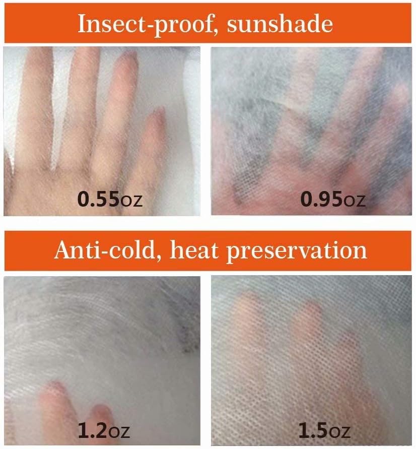 Agfabric Warm Worth Frost Blanket 0.9oz 84"x72" Shrub Jacket,Rectangle Plant Cover for Frost Protection,White,2 Pack