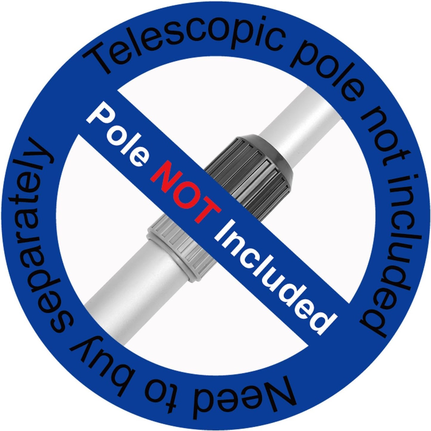 Poolvio Heavy Duty Swimming Pool Leaf Skimmer Net with Strong Reinforced Handle for Cleaning Swimming Pools, Hot Tubs, Spas and Fountains