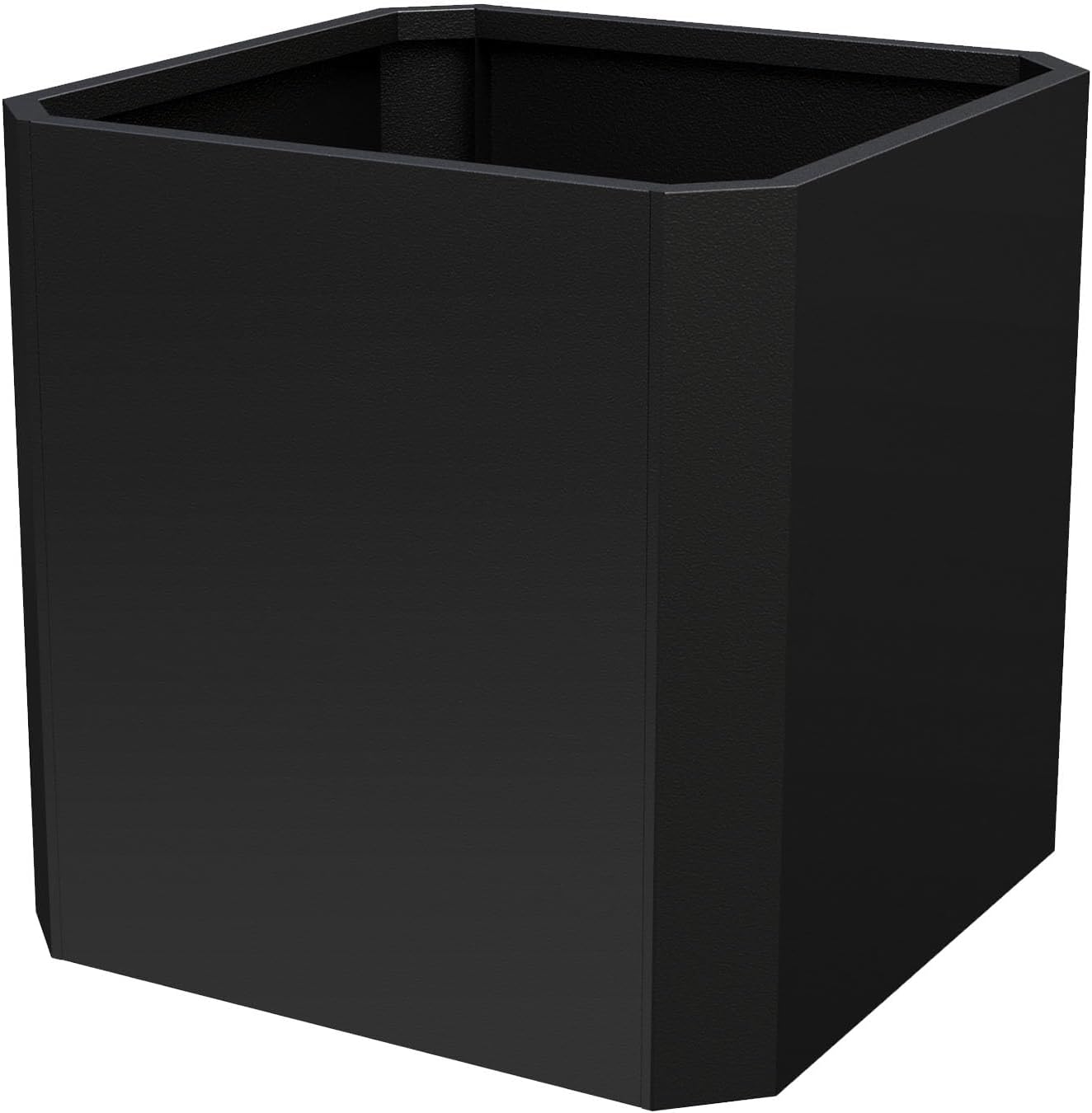 Steel Planter Box-26"x26"x26"-Large Square Planter Box-Outdoor Indoor-Cube Steel Planter Heavy Duty Black Metal Planter Flower Pot Commercial Residential for Home Garden Porch Hotel Patio