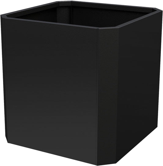 Steel Planter Box-26"x26"x26"-Large Square Planter Box-Outdoor Indoor-Cube Steel Planter Heavy Duty Black Metal Planter Flower Pot Commercial Residential for Home Garden Porch Hotel Patio