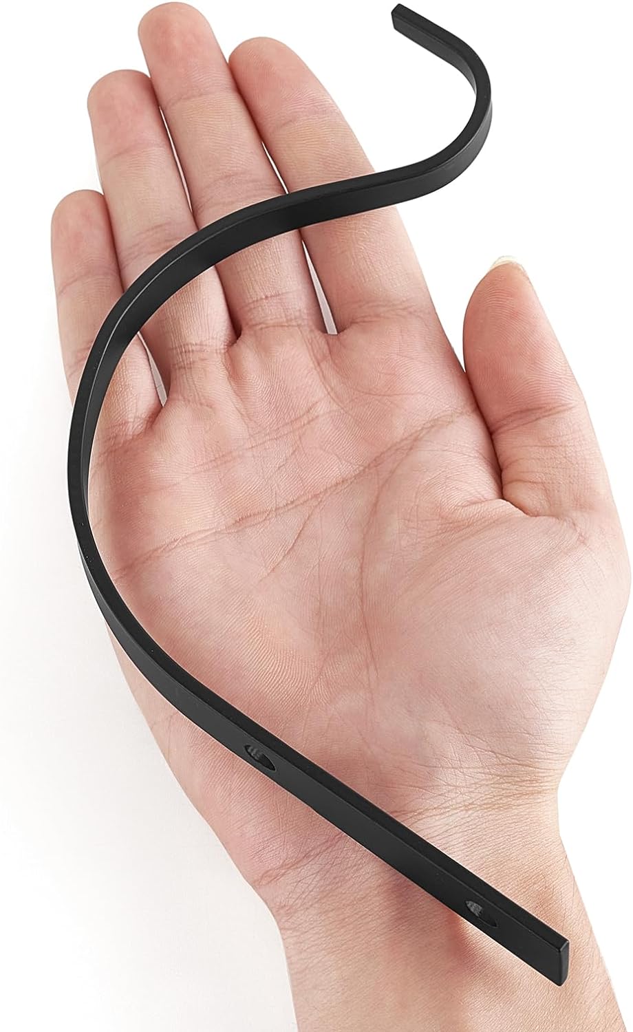 Mkono 4 Pack Iron Wall Hooks for Hanging Plant Lanterns, Plant Hanger Fence Metal Bracket for Bird Feeders, Wind Chimes, Mason Jar Sconces, Light Outdoor Indoor Rustic Home Decor, 6 Inch