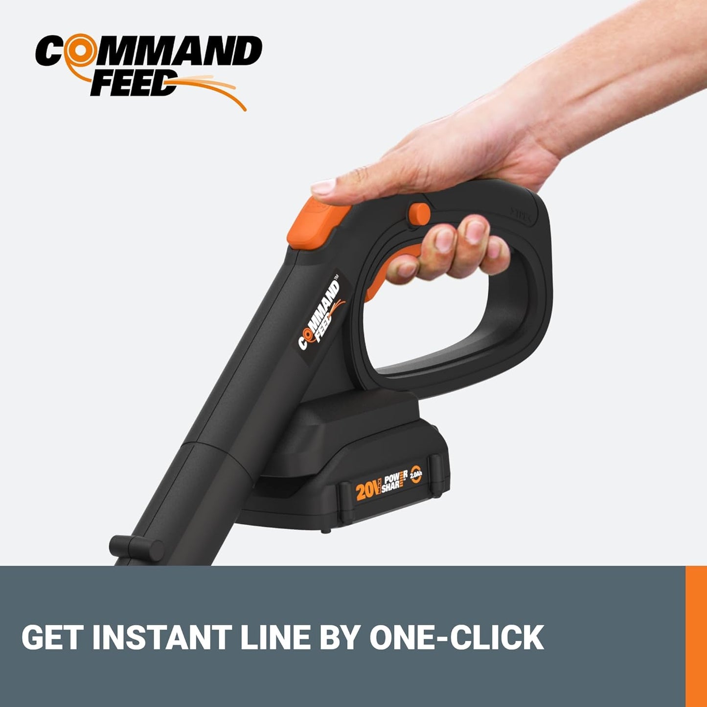 Worx 20V GT Revolution 12" Cordless String Trimmer & Turbine Leaf Blower Power Share Combo Kit - WG930.2 (Batteries & Charger Included)