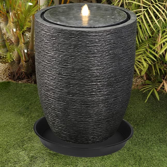 4 Pack of 16 17 inch Plant Saucer (15 inch Base), 2.3" Depth, Heavy Duty Deep Plant Trays for Pots, Plastic Plant Saucers for Indoors, Bird Bath Bowls, Drip Trays for Planter (17", Black)