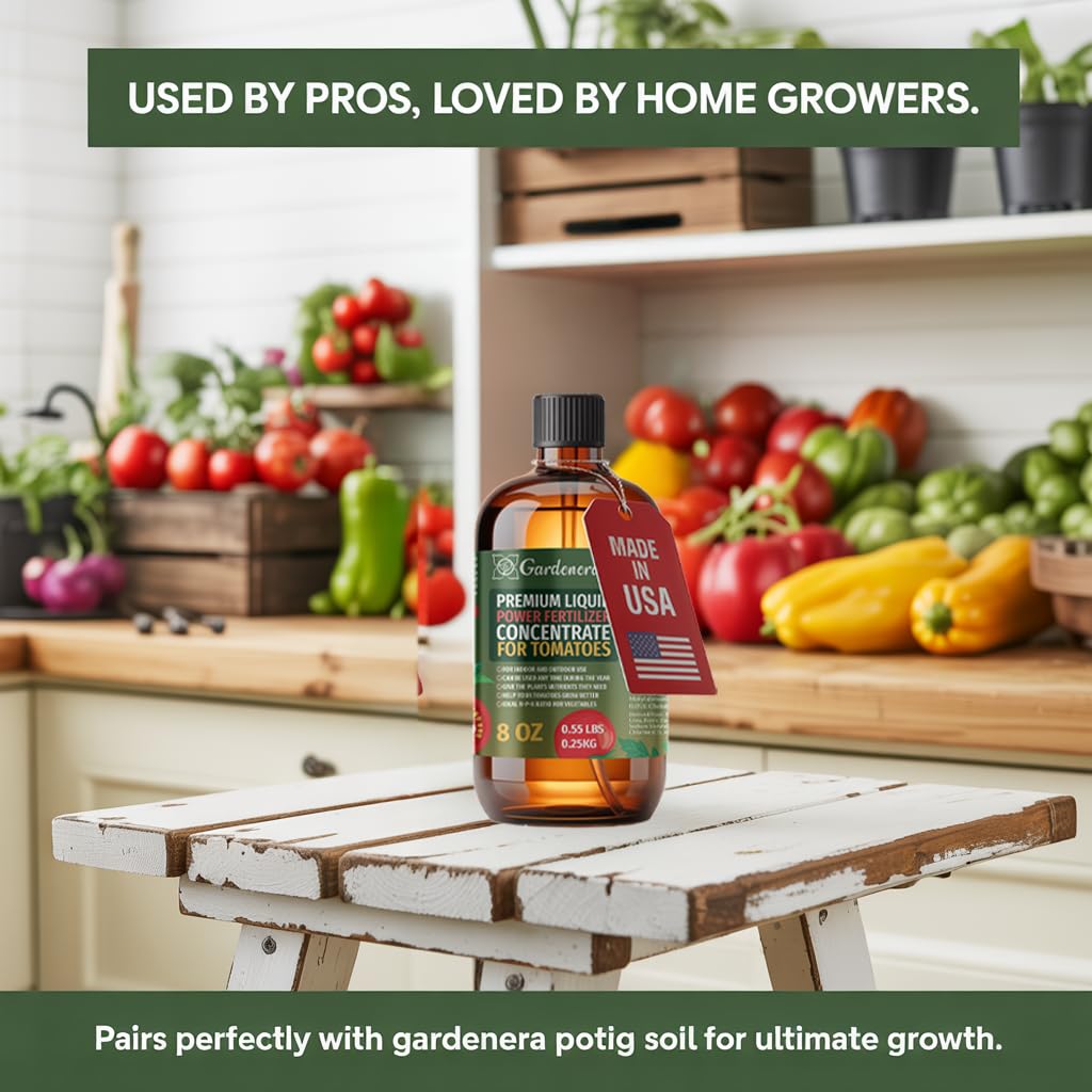 Liquid Power Tomato Fertilizer Spray – Ready-to-Use Liquid Plant Food Mist for Tomato – Premixed, Easy Application – Fast-Acting Formula for Growth, Roots & Yield – Indoor & Outdoor Use – 8 oz
