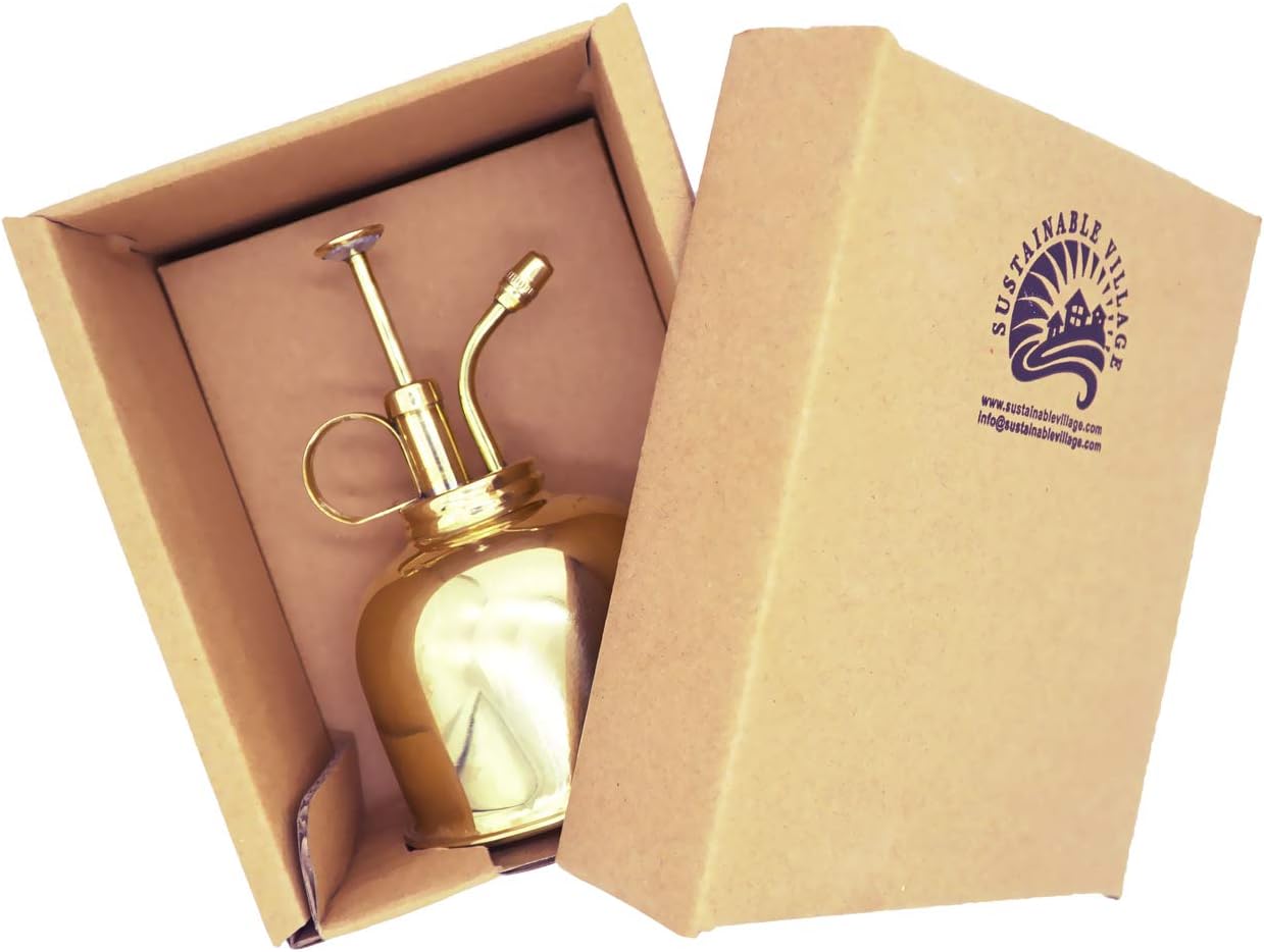 Watering Can Indoor Plants - Brass Plant Mister - Stylish and Rust Resistant Watering Cans for Healthy Hydration - Prevents Overwatering