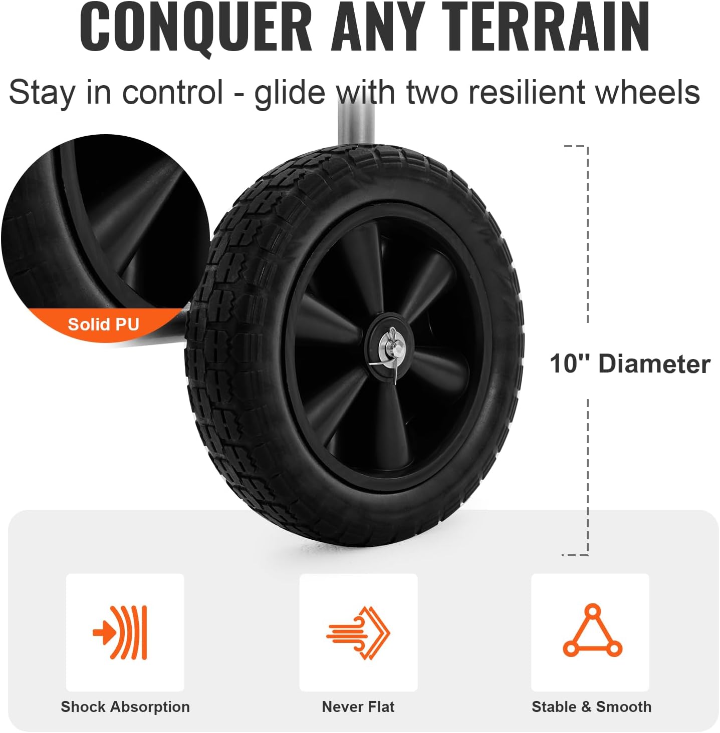 VEVOR Hose Reel Cart, Hold Up to 300 ft of 5/8’’ Hose, Garden Water Hose Carts Mobile Tools with 4 Wheels, Heavy Duty Powder-Coated Steel Outdoor Planting with Storage Basket, for Garden, Yard, Lawn