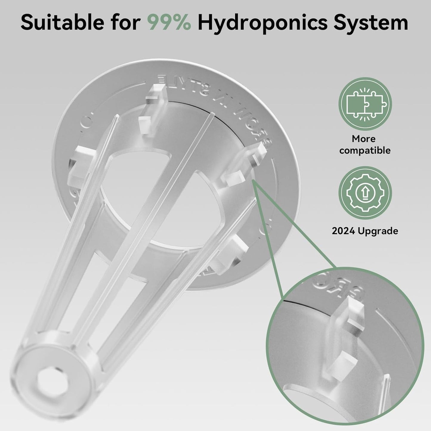 LYKOCLEAN 68pcs Hydroponic Pods Kit for Aerogarden and idoo, Grow Anything Kit with 30 Grow Sponges, 12 Grow Baskets, 12 Grow Domes, 12 Pod Labels, 2 Plant Food, Compatible with Hydroponics for All