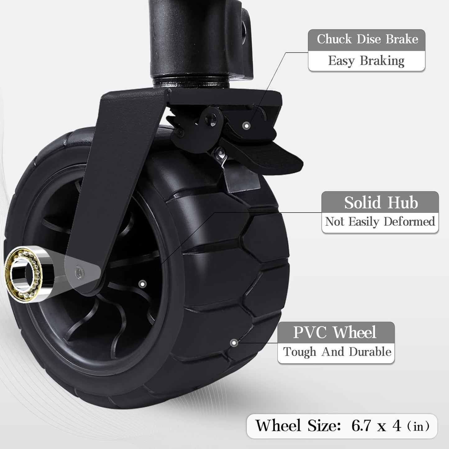 Whitsunday Collapsible Folding Wagon Heavy Duty Utility Beach Wagons with Opened Tailgate and All-Terrain Wheels for Camping,Garden,Sports Grey