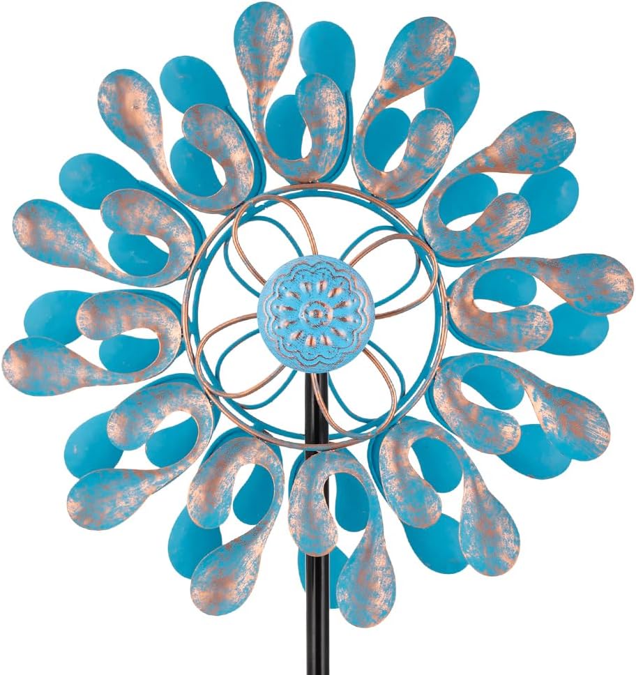 Metal Wind Spinner,Outdoor Wind Spinners & Sculptures for Yard and Garden Art Decor,Garden Windmill for Patio,Lawn
