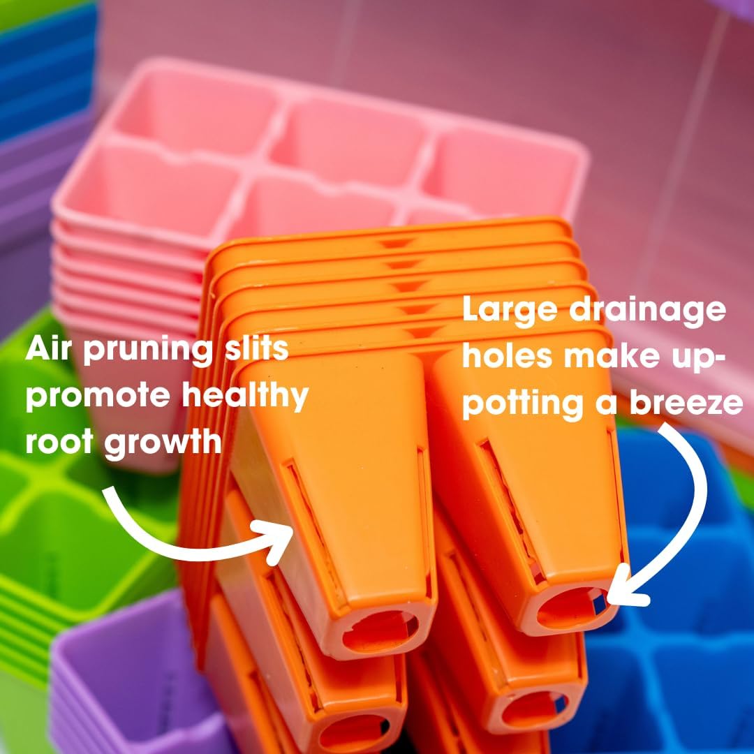 Bootstrap Farmer Ultimate Seed Starter Kit Multicolor with Humidity Domes for Indoor Seed Starting, Propagating, Germinating