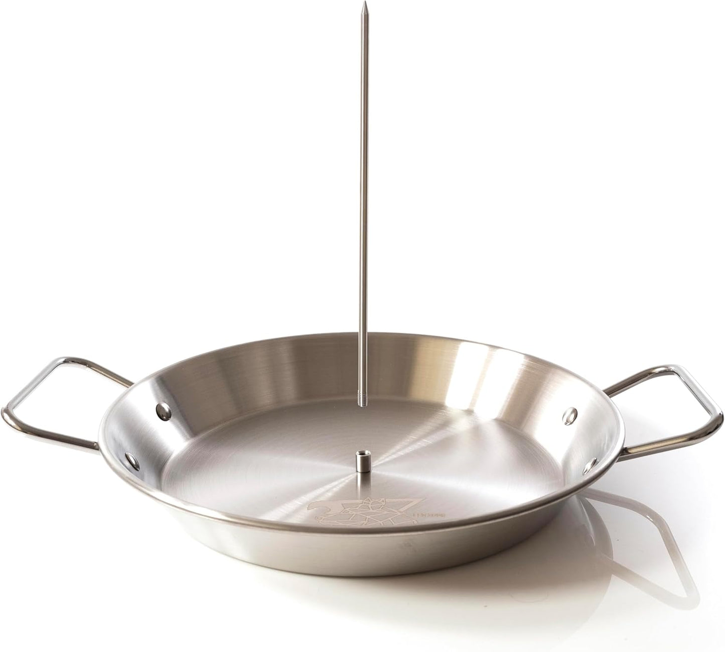 W.xZQ inc Al Pastor Vertical Skewer for Grill or Oven Stainless Steel includes 3 Removable Spikes (8", 10", 12") & Silicone Oven Mitts