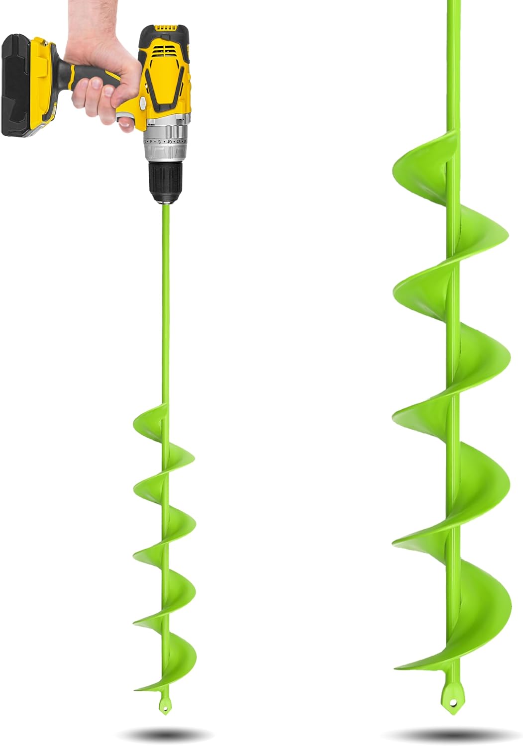 Auger Drill Bit for Planting - 3 x 24 inch Plant Auger for Cordless Drill - Bulb Planter Tool for Bulbs Planting&Holes Digging - 3/8" Hex Drive Drill