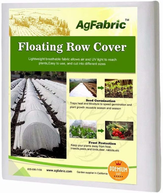 Agfabric Plant Covers Freeze Protection 5'x25' 0.55oz Frost Blankets for Plants Plant Frost Protection Covers Garden Winter Frost Pests Protection,White