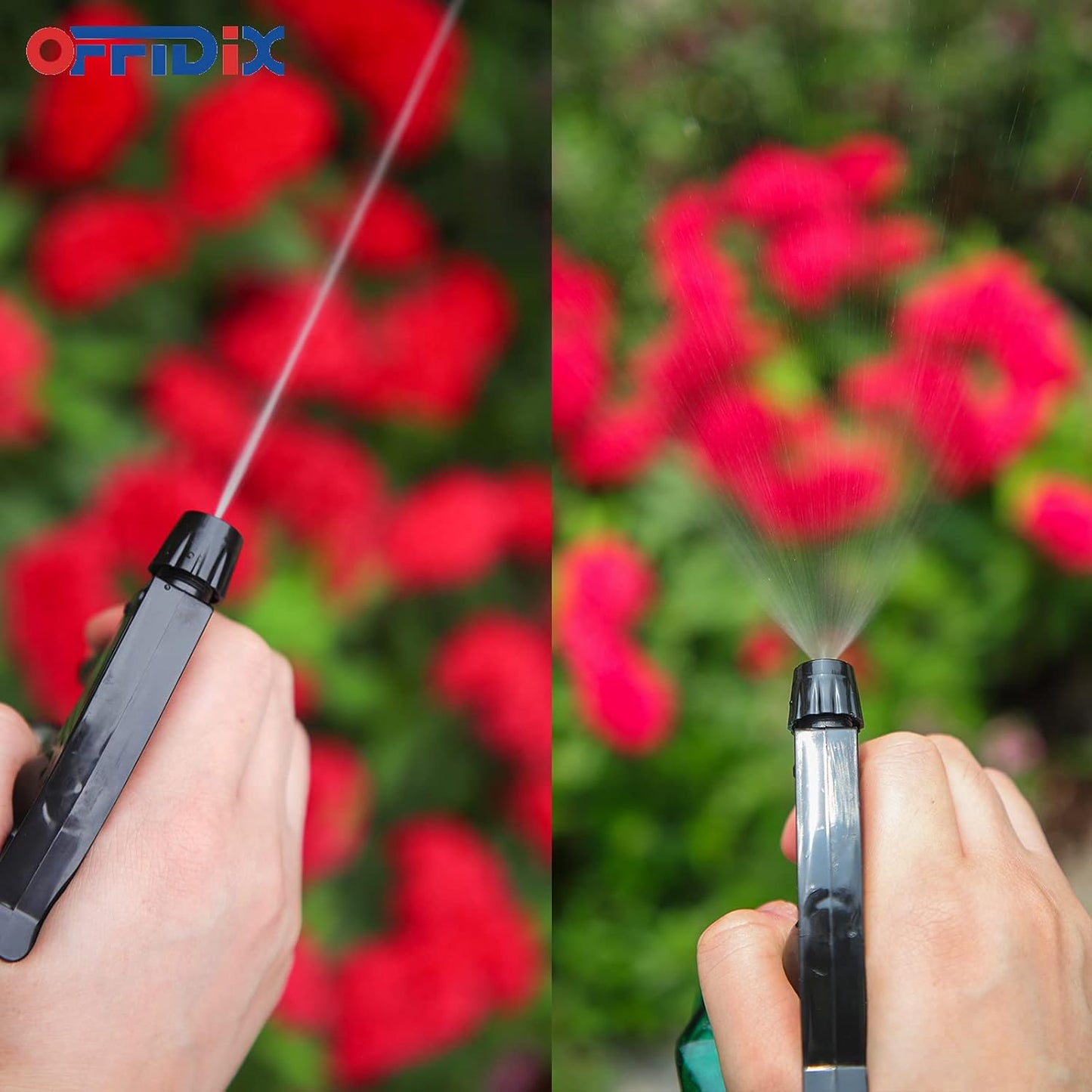 OFFIDIX Spray Bottle, Pressure Watering Can, Handheld Spray Bottles, Outdoor Indoor Plant Mister, 0.4L/13.5oz Glass Water Spray Bottle for Garden, Plants, Cleaning, Hairdressing (Clear)