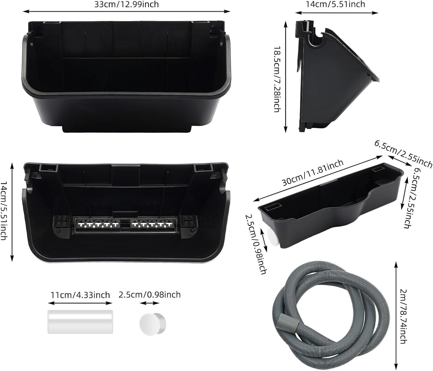 20 Pack Self Watering Wall Mounted Planter, Indoor and Outdoor Vertical Planter Wall Mounted Planter for Patio Outdoor Decor with Drainage Holes, Vertical Garden Planters for Indoor Plants- Black