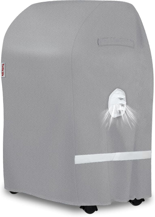 BBQ Grill Cover, 32 Inch Heavy Duty Waterproof 2 Burner Barbecue Gas Grill Covers for Weber Spirit Char-Broil Performance, Gray