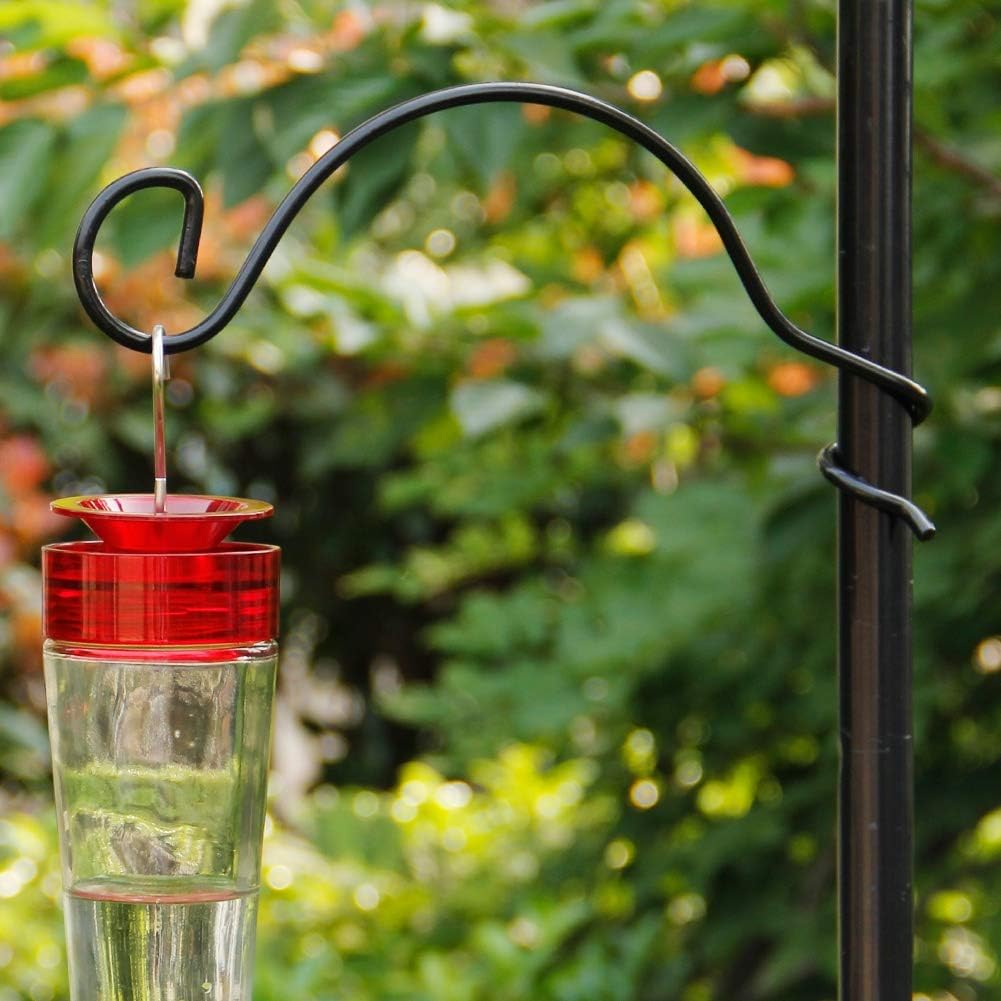 yosager Premium Bird Feeding Station Kit, 75" x 21" Bird Feeder Pole, A Multi Feeder Hanging Kit with Metal Suet and Bath for Attracting Wild Birds, Birdfeeder and Planter Hanger