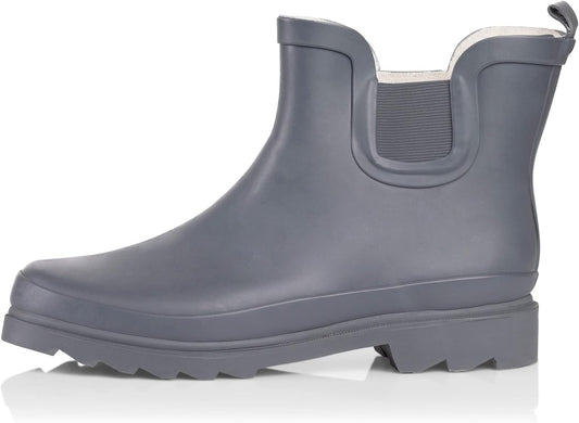 NORTY - Womens Ankle Rain Boots - Ladies Waterproof Winter Spring Garden Boot runs ½ size large