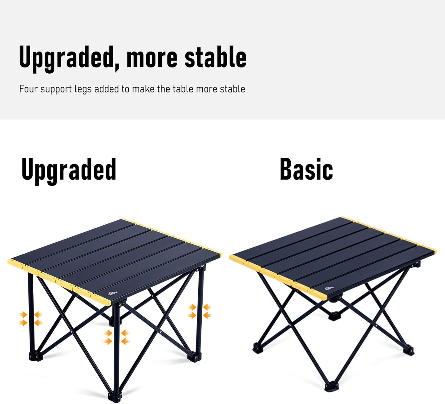 iClimb Ultralight Compact Camping Folding Table with Carry Bag (Reinforced Nature - XL)