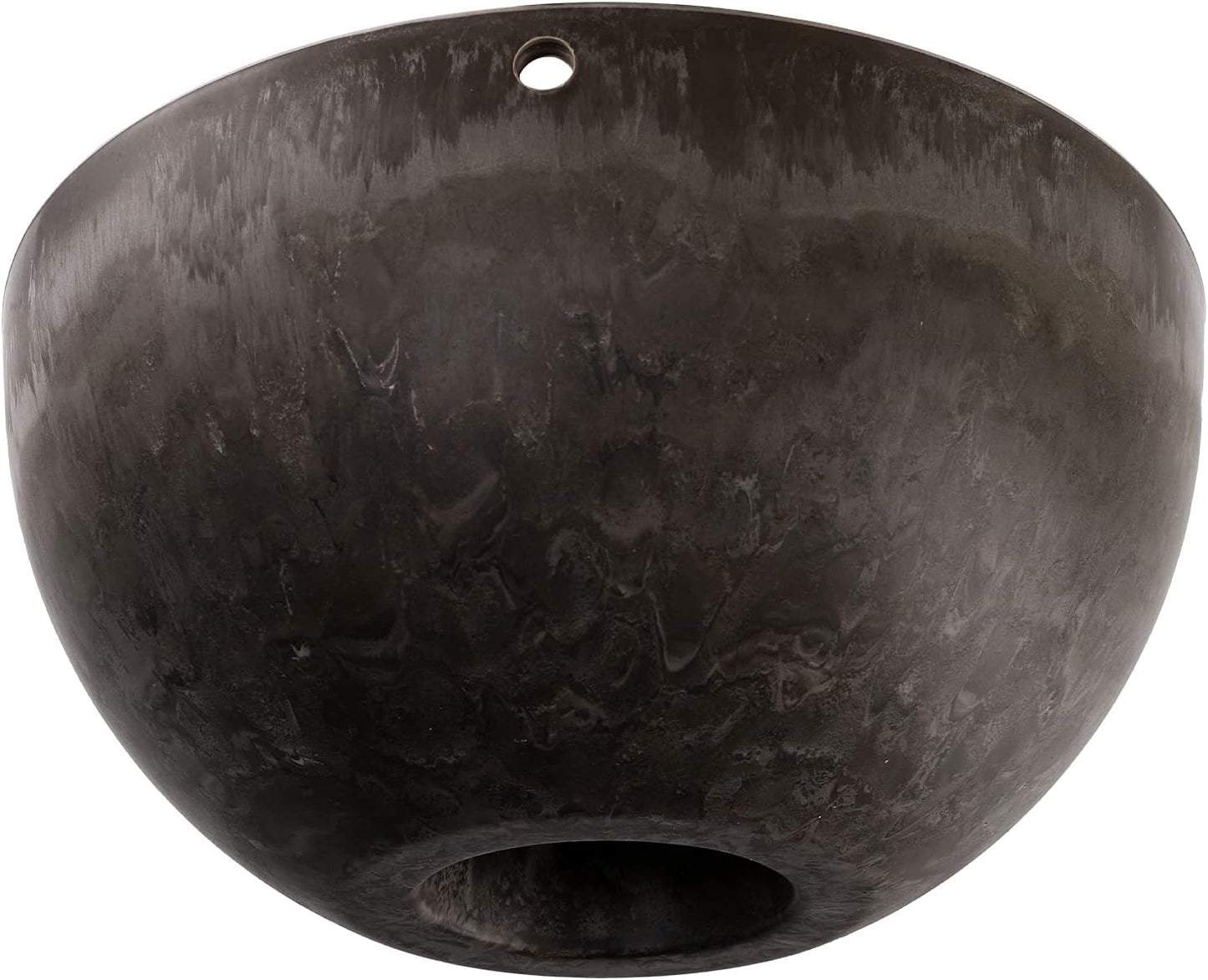 DEAYOU 2 Pack Resin Hanging Planters for Indoor Plants, 10" Hanging Flower Pots with Drainage Holes, Hanging Baskets with Chain and Hook for Garden, Outdoor, Balcony Decor (Marble Pattern)