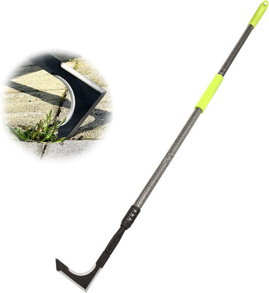 Crack Weeder, 48" Long Handle Crevice Weeding Tool with Soft Foam Grip, Stainless Steel Weed Puller Tool Weeder Tool, Efficient Weed Remover Tool for Sidewalk, Paver, Narrow and Wall Gaps