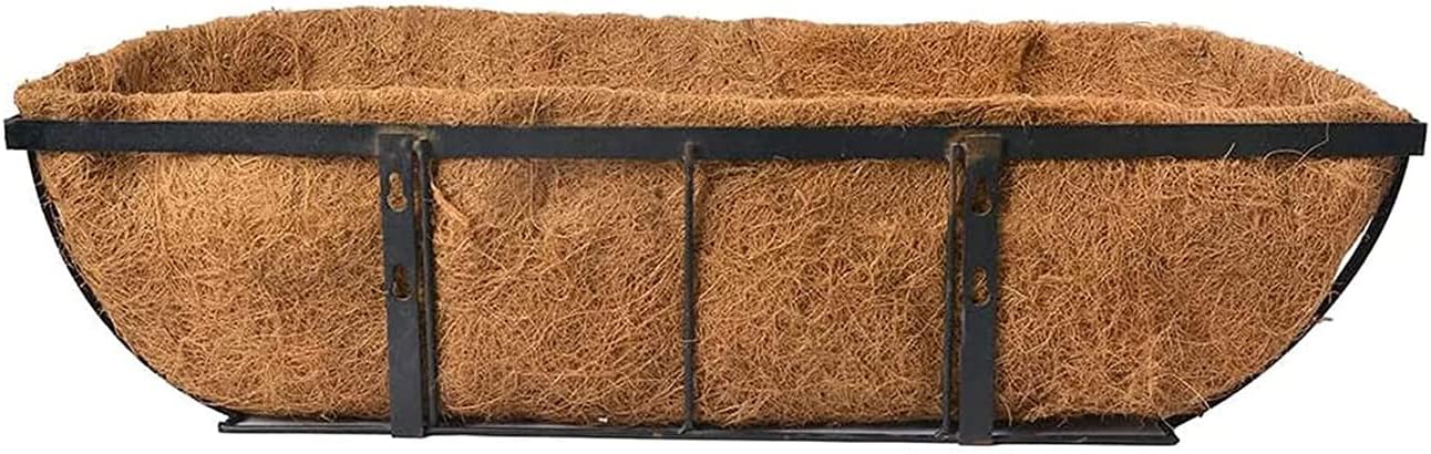 2 pcs Garden Coconut Planter Liners Preformed Window Box Liners Natural Trough Coco Liner Coir Mats (30 inch)