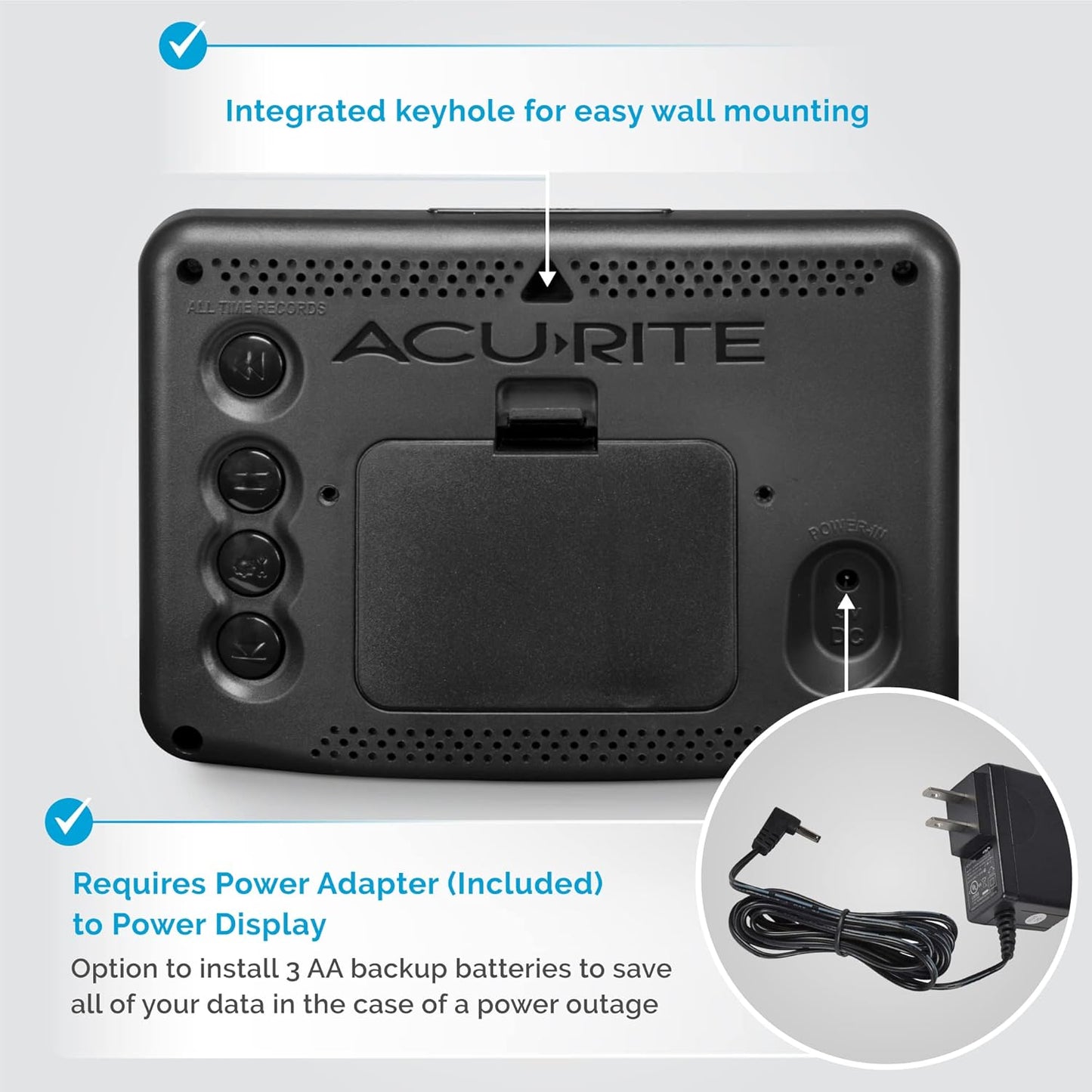 AcuRite Wireless Home Weather Station with Color Display, Indoor Outdoor Thermometer and Temperature Sensor (02077M)