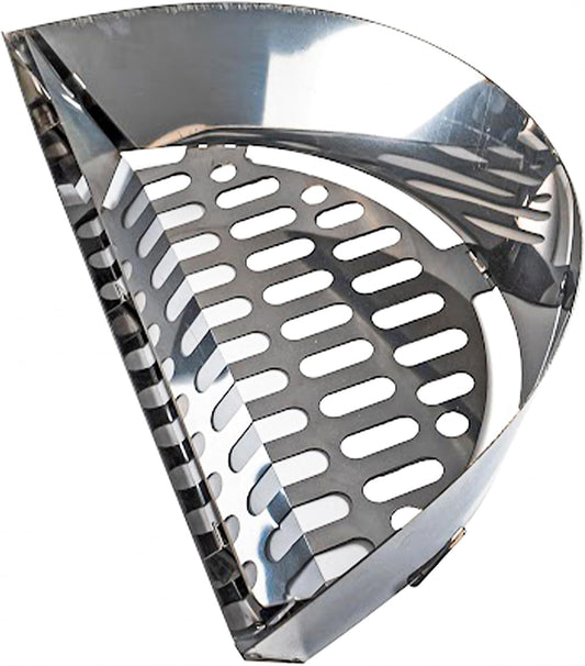 SnS Grills Slow ‘N Sear Charcoal Inserts for Low ‘N Slow & High-Heat Cooking - Patented Stainless Steel Accessories for Kettle Grills - Charcoal Basket 18"