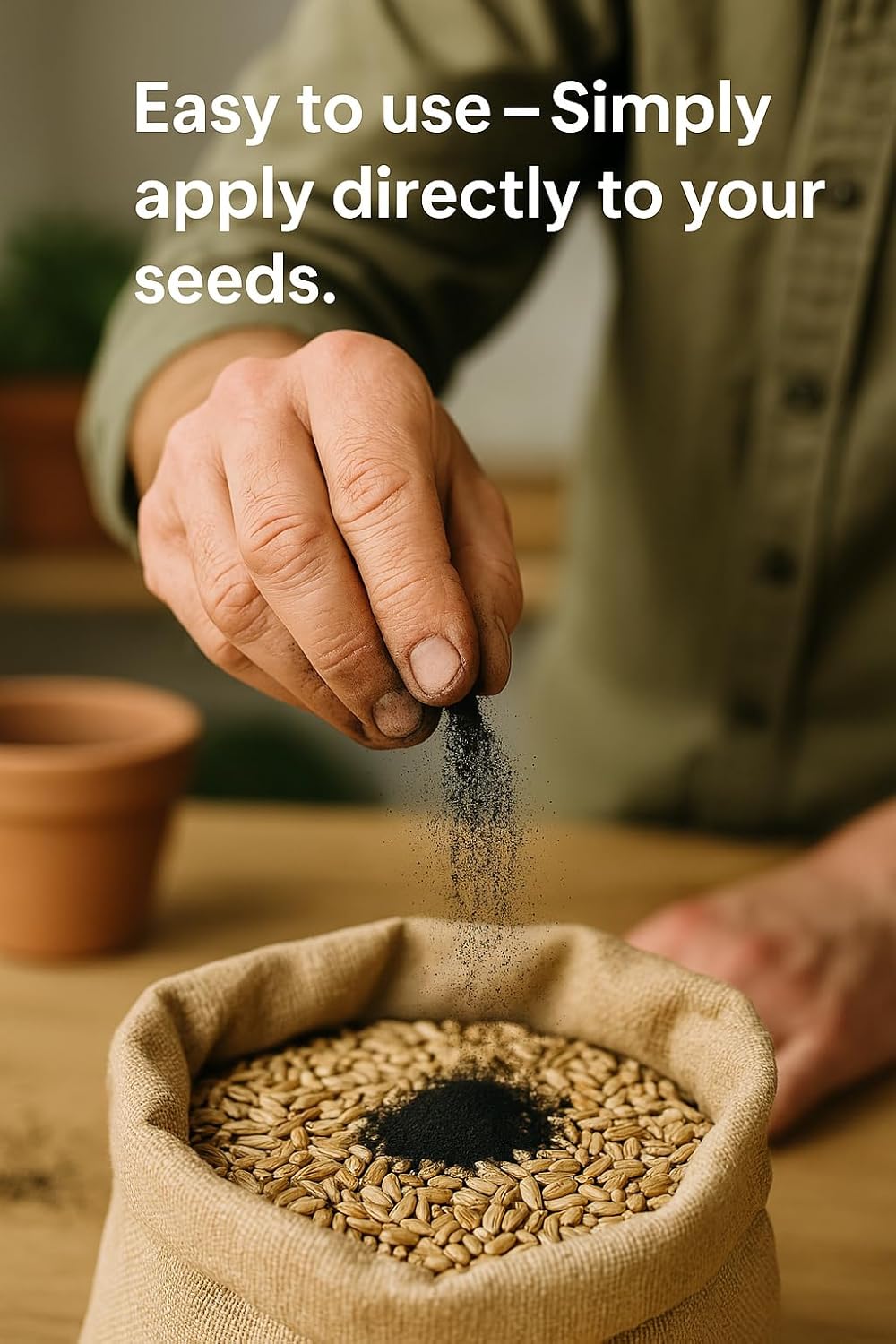 Seed Inoculant - Organic Fertilizer for Soil Health and Strong Germination - Beneficial Microbial Seed Inoculant (5lbs)