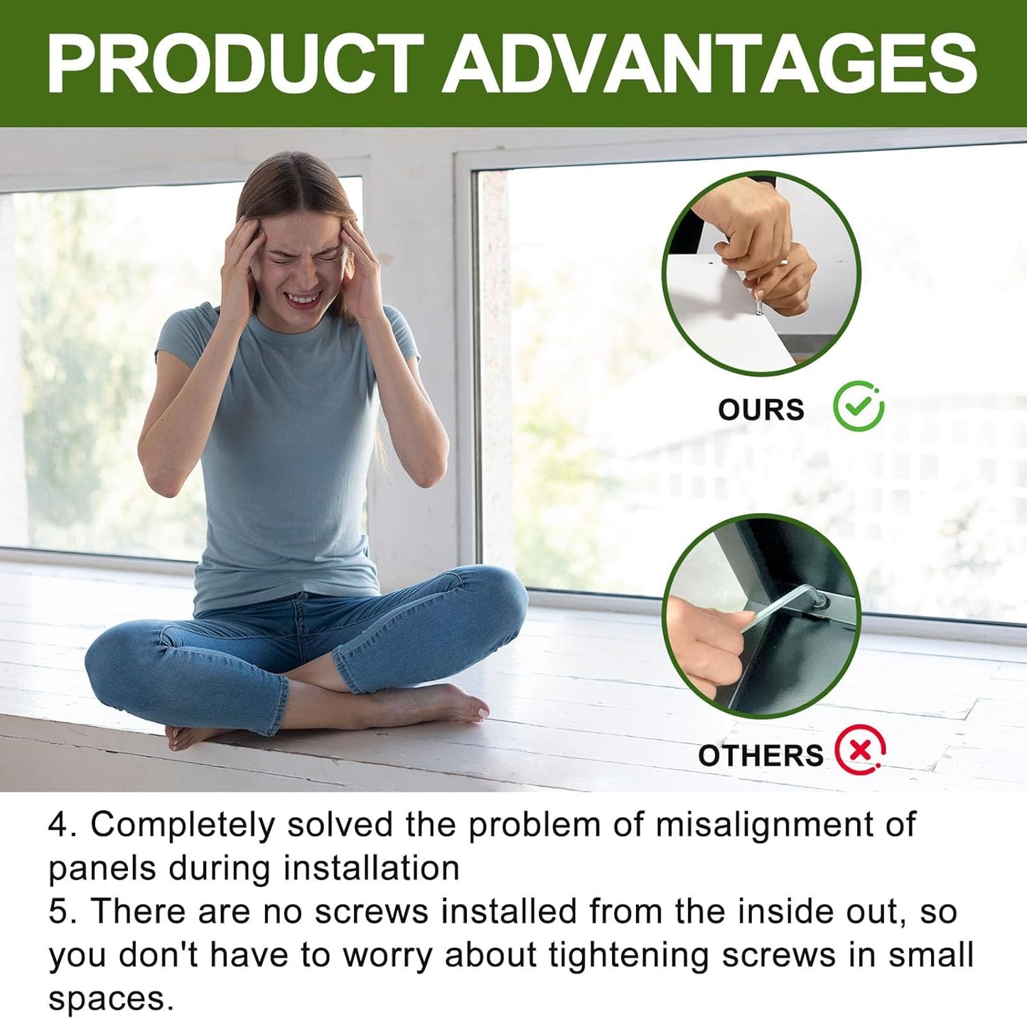 Planter Box Rectangular Block - 16×12×12IN Galvanized Steel Metal Long Box Planter Easy Installation Modern Outdoor Tall Planters All-Weather Use with Drainage Holes for Patio/Porch(Black)