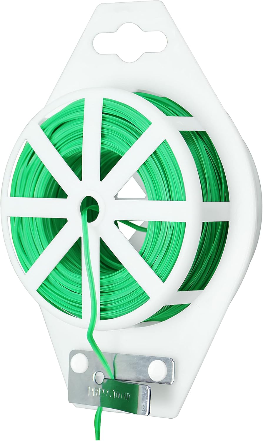 Gardzen 328ft Twist Ties, Reusable Coated Wire Plant Ties with Cutter, Ideal for Sealing Plastic Bags, Bread Bags, Organizing Cords, Gardening Activities