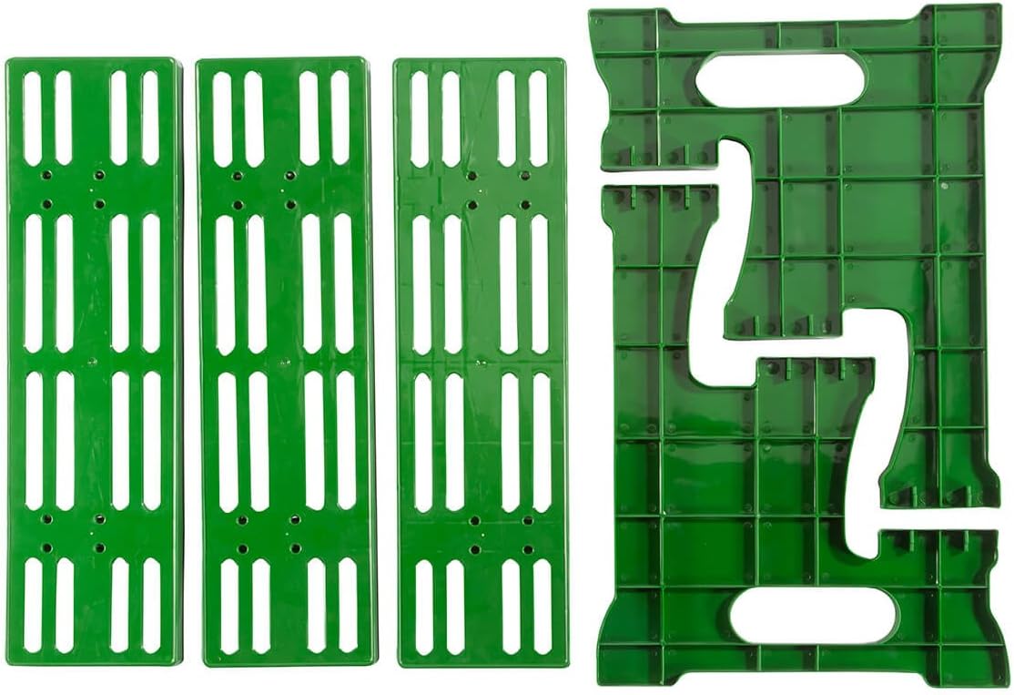 Miles Kimball 3-Tier Weatherproof Plastic Garden Stand – Lightweight, Indoor/Outdoor Plant Stand with 3 Shelves, Space-Saving Design w/Drainage Holes, Easy Assembly