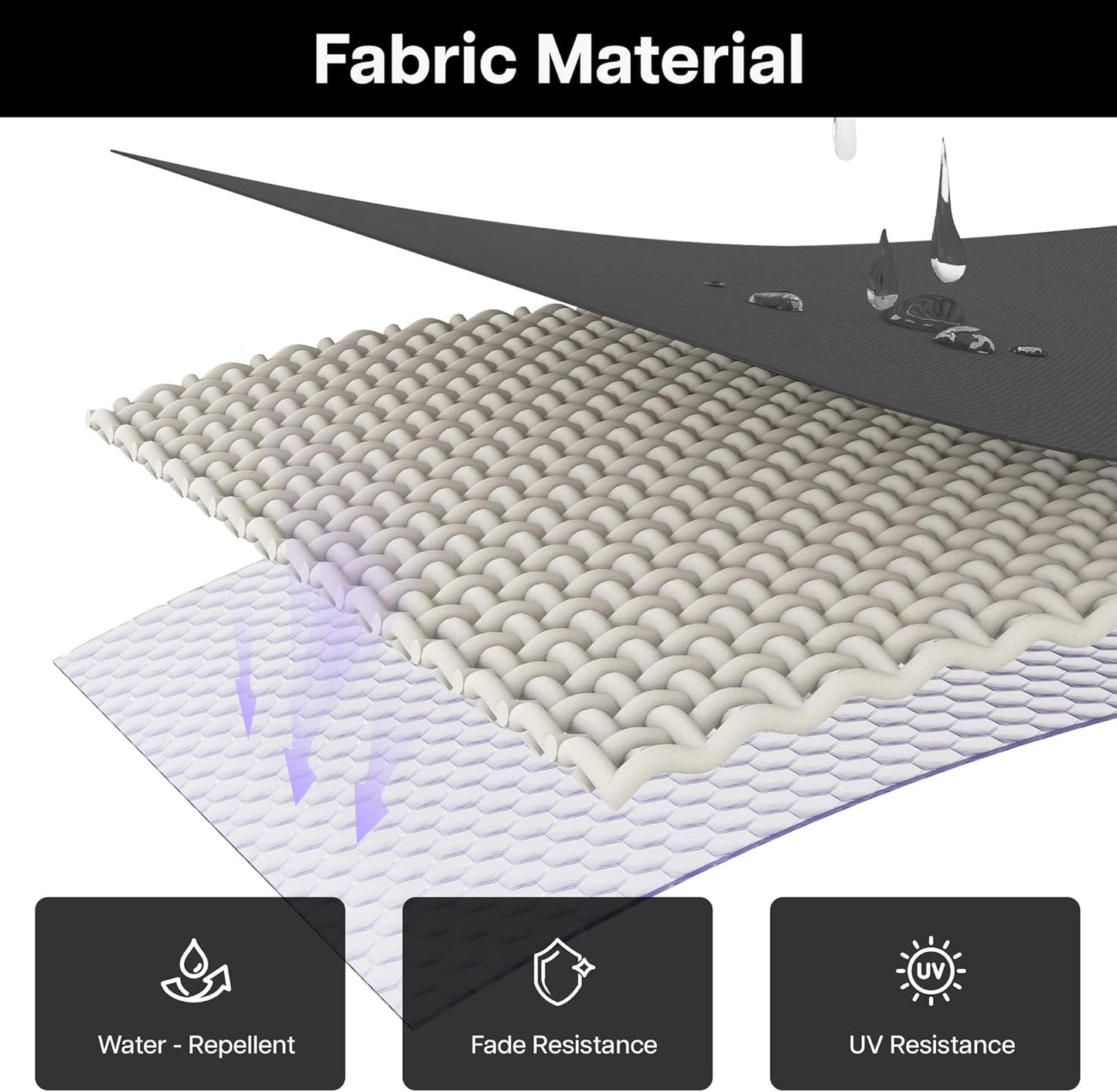 Patio Umbrella, 10FT Outdoor Cantilever Umbrella with 360-degree Rotation for Garden, Deck, Backyard, Pool and Beach, Grey