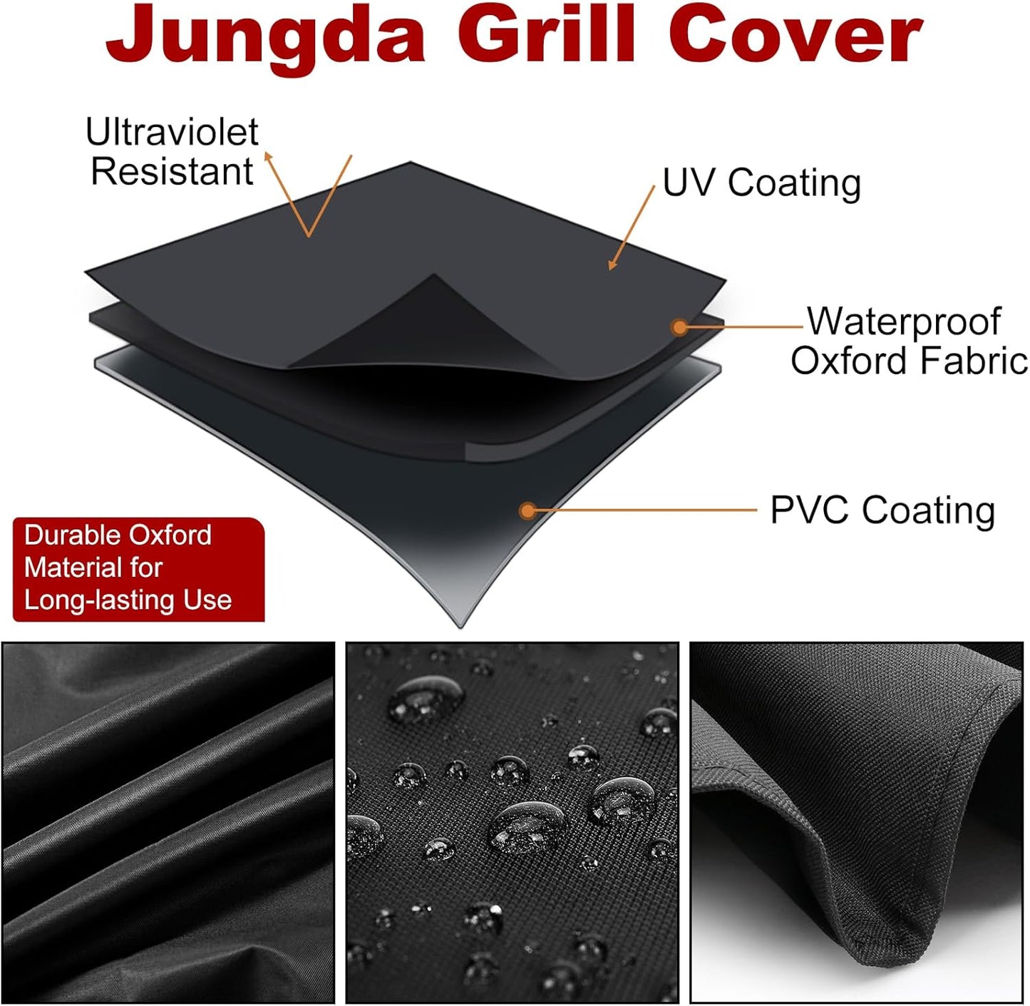 Grill Cover for Royal Gourmet GD401 GD402 4-Burner Gas Grill Griddle Combo,Outdoor Flat Top Griddle Cover for Royal Gourmet GD401C GD403 4 Burner Griddle - 66 X 23 X 36 Inch