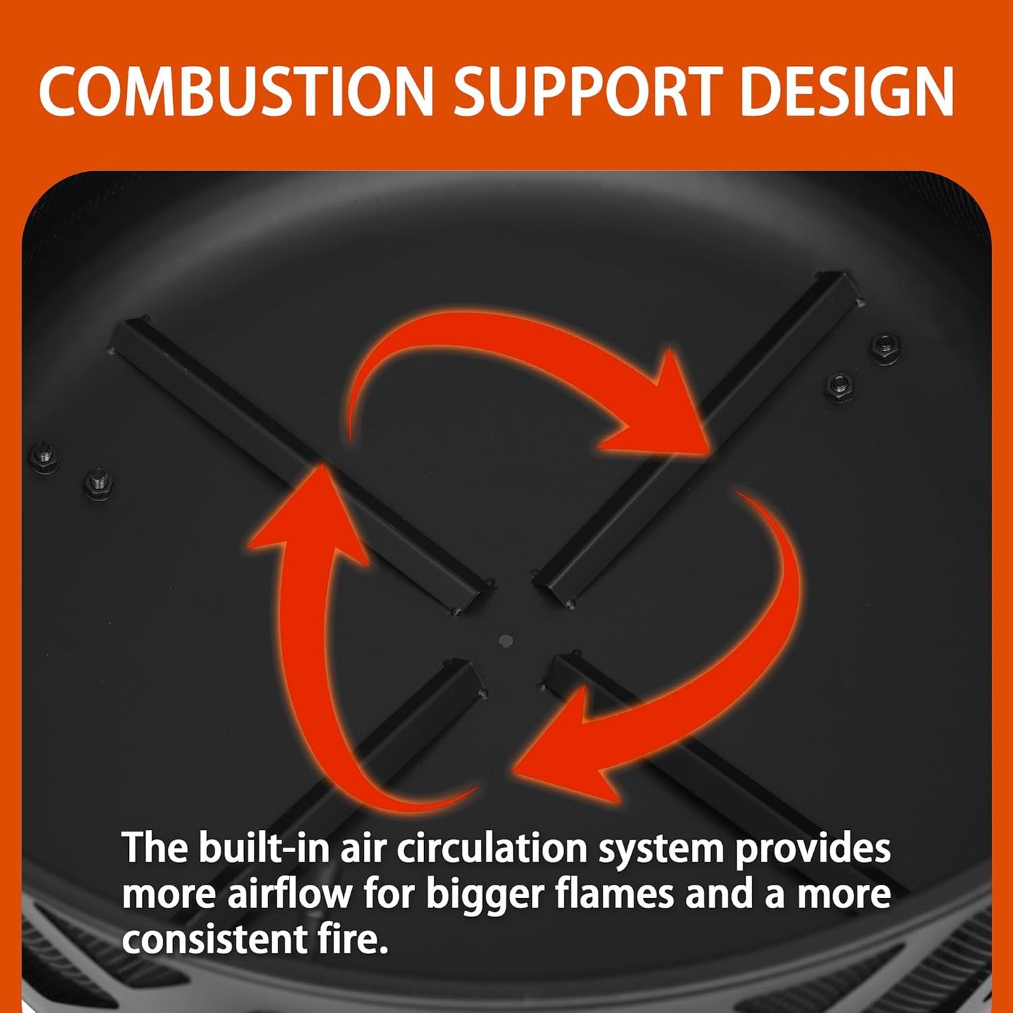 Red Mountain Valley 24'' Outdoor Wood Burning Fire Pit with Spark Screen, Fire Poker, Cover, 2-in-1 Functionality Cross-Woven Steel Fire Pits for Outside, Outdoor Fireplace for Camping,Patio,Backyard