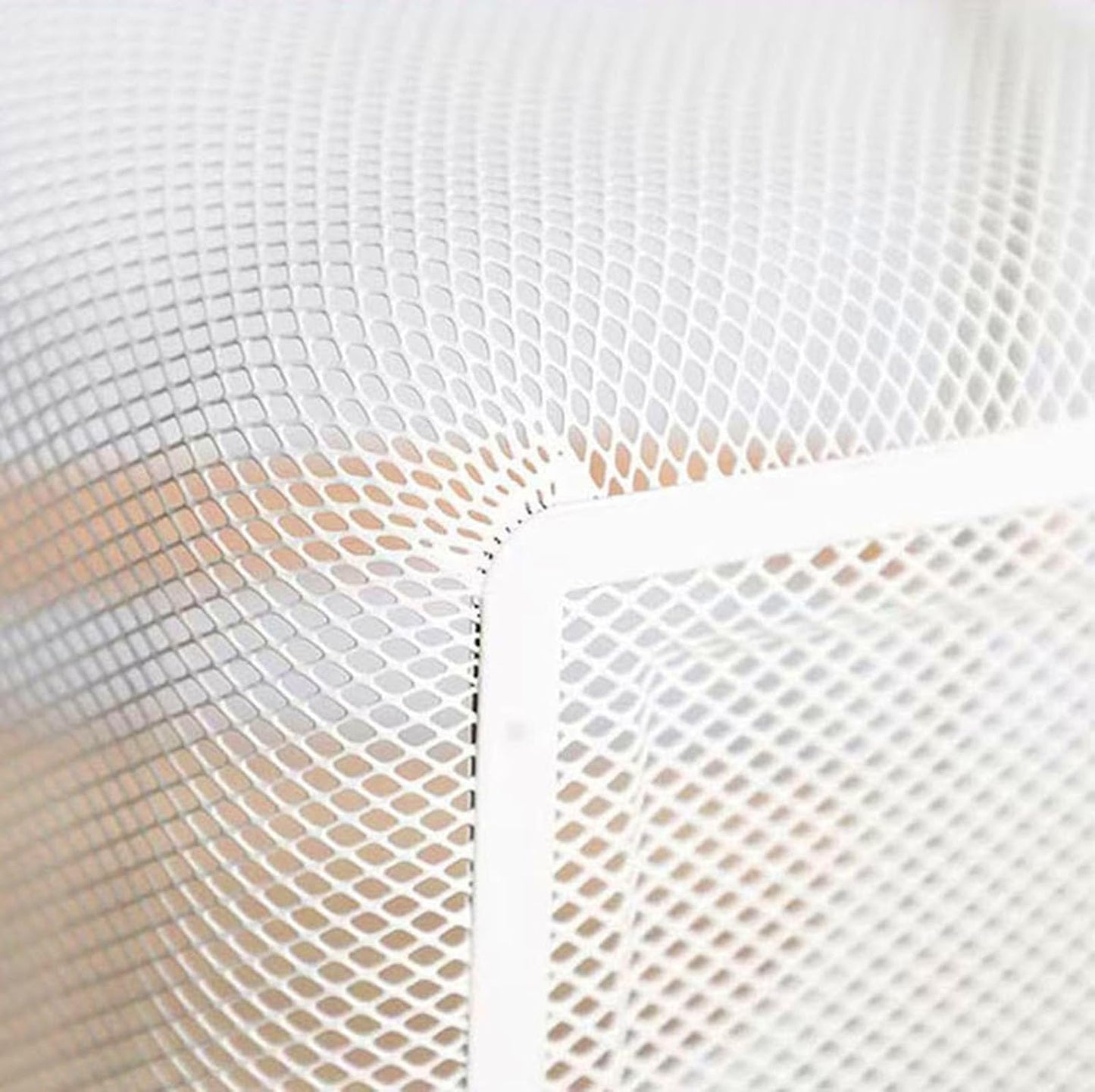 Metal Mesh Steel Basket, Storage Organizer Basket Garden Harvest Basket Multi-functional Kitchen Fruit Baskets Bin with Wooden Handle for Bathroom Picnic Shopping Decor Cabinet Home, White