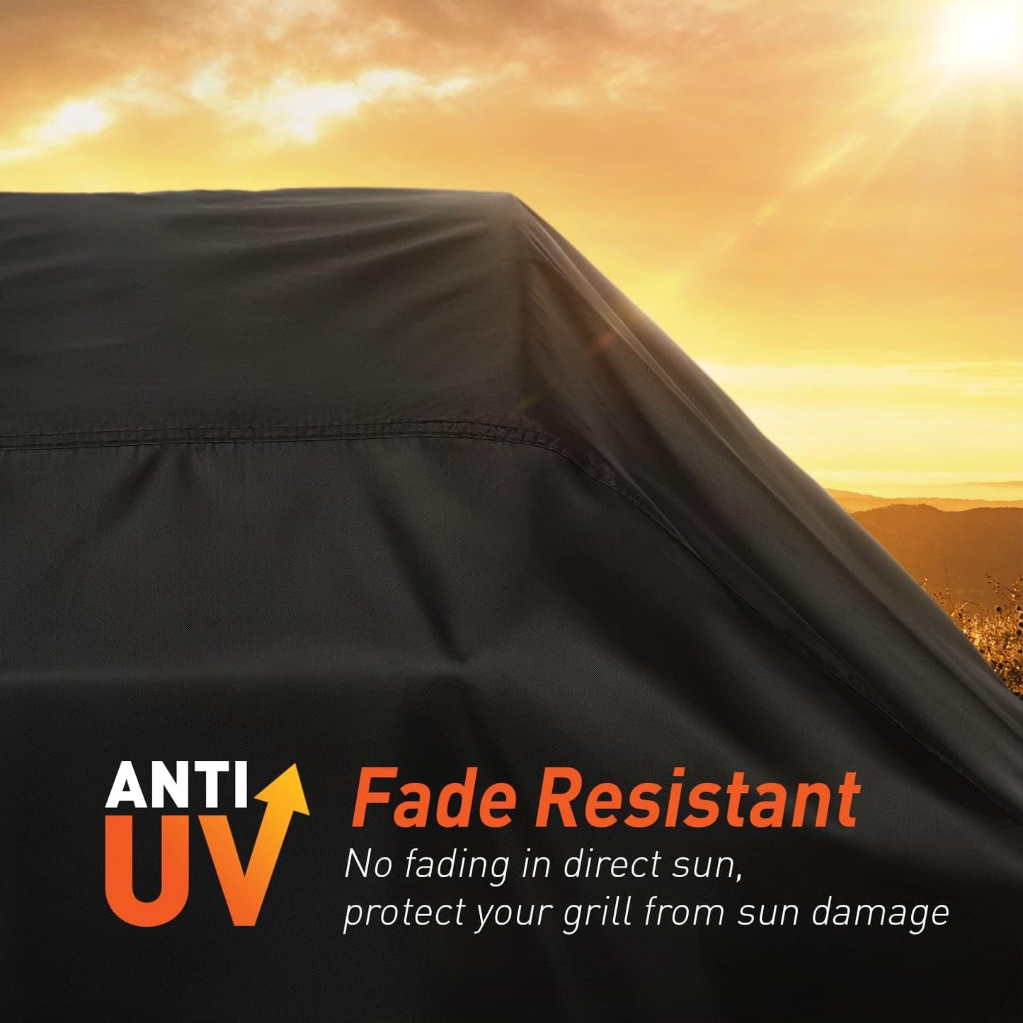 Small Grill Cover 32 Inch, Heavy Duty Waterproof 2 Burner BBQ Gas Outdoor Barbecue Cover, Compatible with Weber Char Broil Nexgrill Grill with Collapsed Side Tables