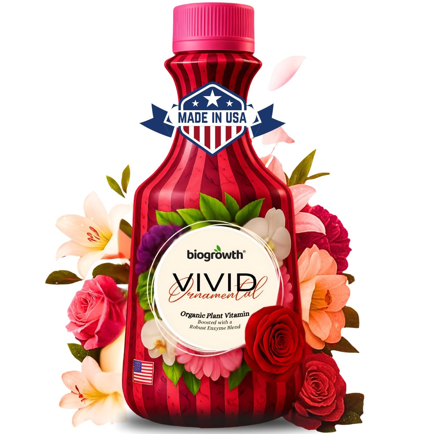 Concentrated Liquid Enzyme-Based Organic Plant Food | Organic Plant Fertilizer & Bloom Booster | Ideal for Flowers, Fruits & Vegetables, Indoor & Outdoor Gardening (8.45oz)