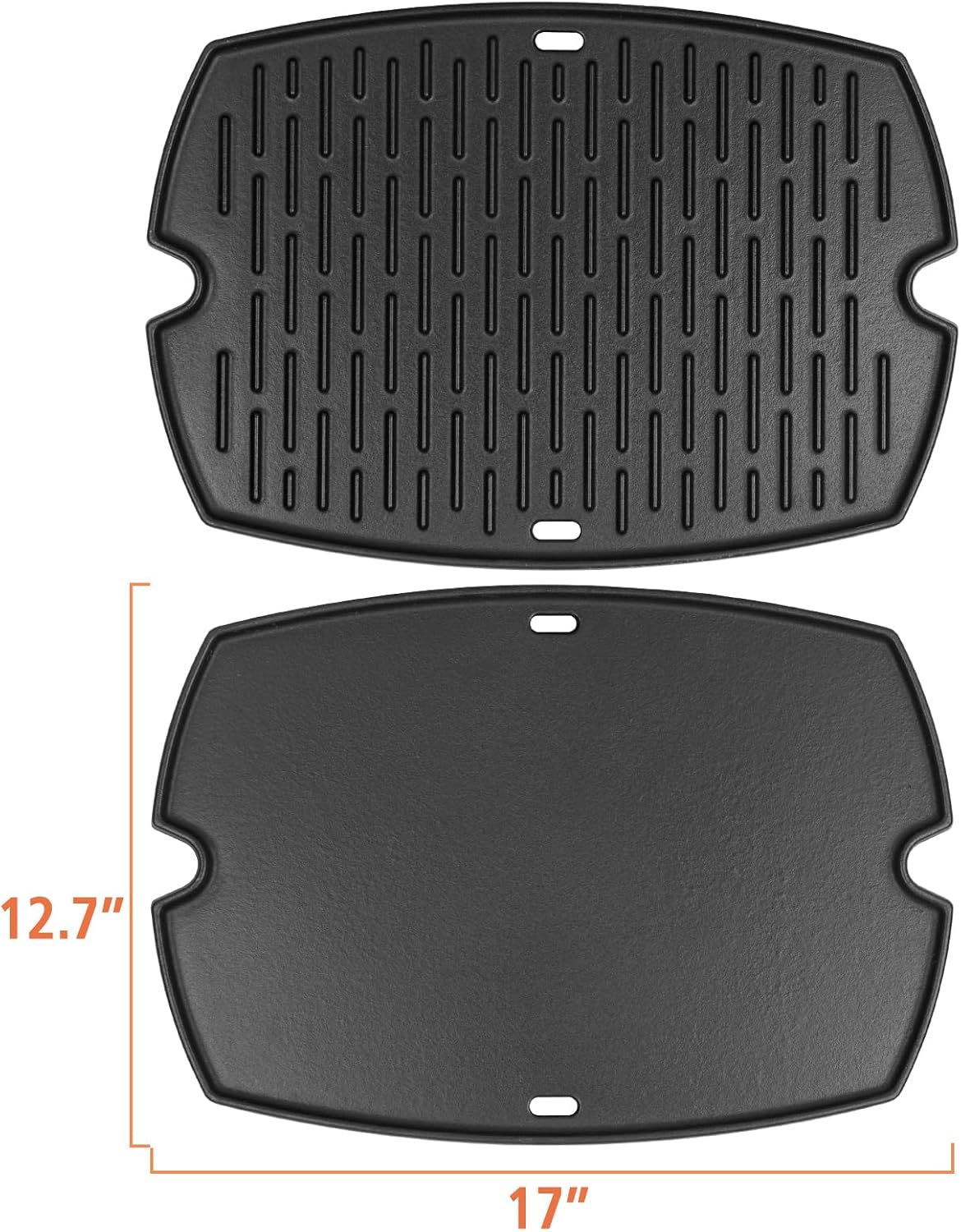 7582 Cast Iron Griddle for Weber Q1000 Grill, for Weber Q100 Q1000 Q1200 Q120 Q140 Q1400 Grill Parts, for 7582 Grate 6558 Full Size Griddle Inserts, Baby Q Replacement, Flat Top Plate Accessories