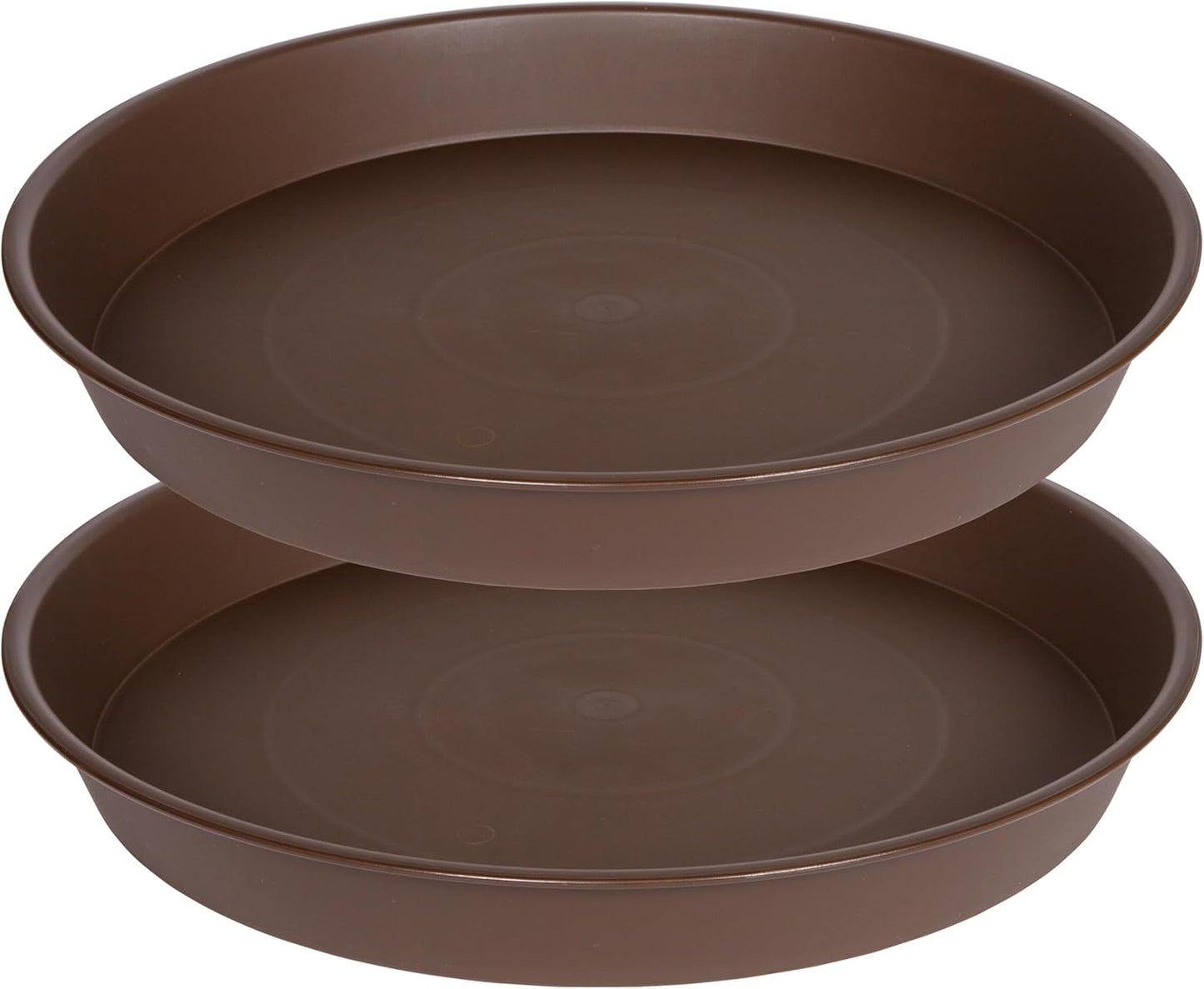 2 Pack of Bird Bath Bowl 12", 1.6" Depth, 10 12 inch Birdbath Bowls Dish Only for The Garden, Large Plant Saucer (12", Chocolate)