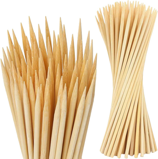 125 PCS 17.5 inch Bamboo Plant Stakes – Extra Thick 6.3mm Bamboo Sticks for Indoor & Outdoor Plants – Garden Stakes & Plant Support Stakes for Tomato, Flowers, Potted Plants & More – VESYMAN