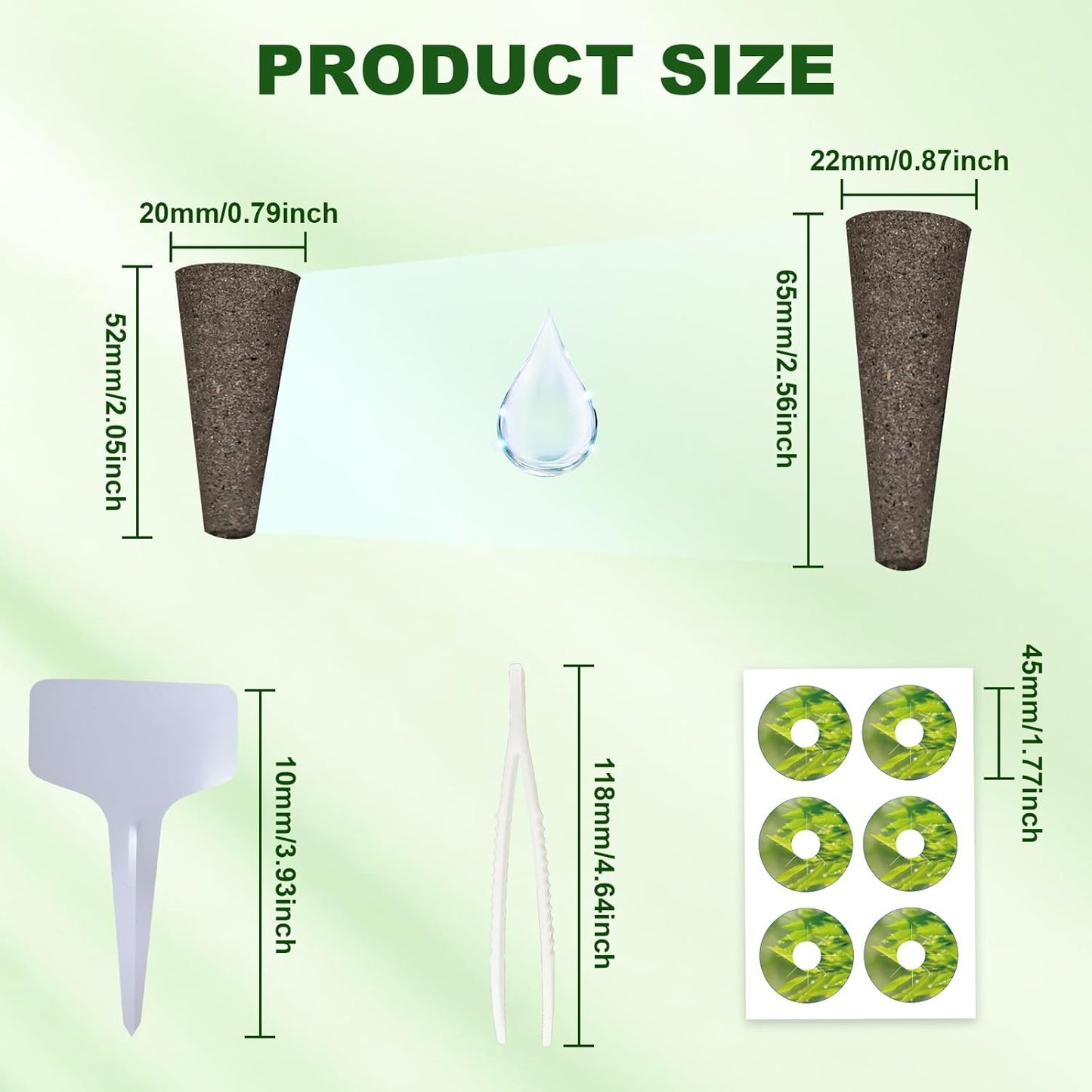 85 Pack Hydroponic Pods Supplies for Aerogarden Pods, Grow Sponges for Hydroponics, Seed Pods Kit with 36 Grow Sponges, 36 Pod Labels,12 Plant Labels, 1 Tweezer for Hydroponic Indoor Garden System