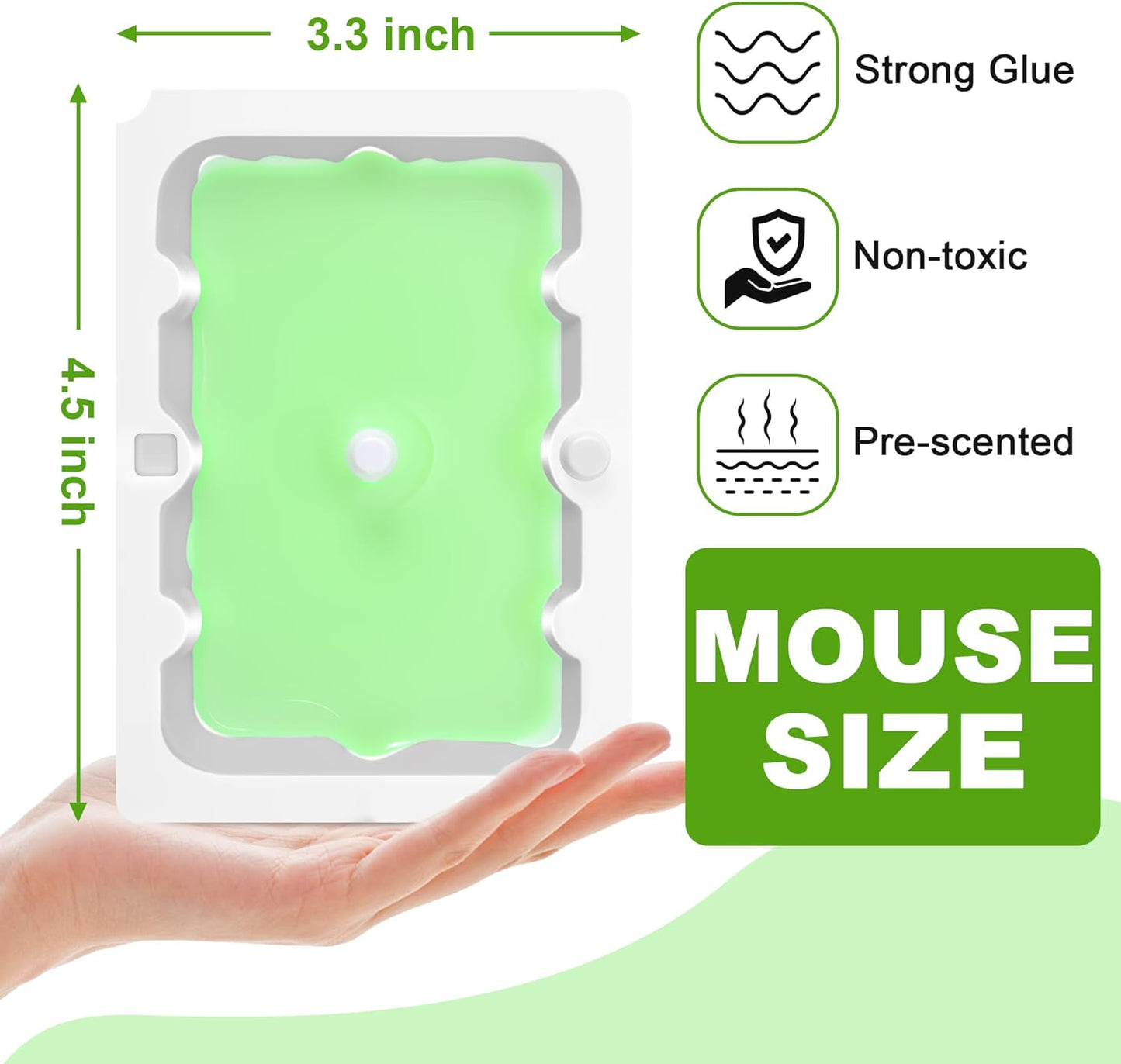Qualirey 24 Pack Mouse Glue Trap, Super Sticky Traps Mouse Size for Mice and Rats, Pre-Scented, Non Toxic Mice Glue Boards, Rodent Sticky Pads Indoor for Home, Easy to Use, Pet Safe Pest Control