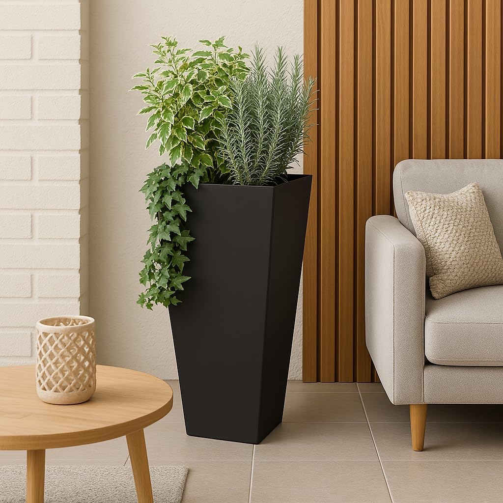 Tapered Planter (Coastal Blue, 15" x 15" x 30")