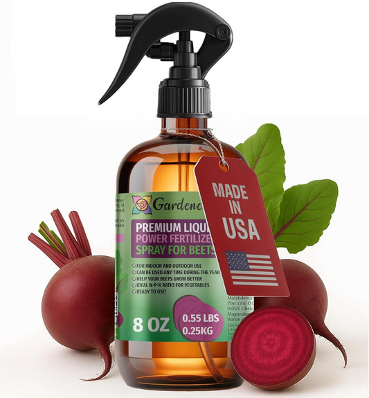 Liquid Power Beet Fertilizer Spray – Ready-to-Use Liquid Plant Food Mist for Beet – Premixed, Easy Application – Fast-Acting Formula for Growth, Roots & Yield – Indoor & Outdoor Use – 8 oz
