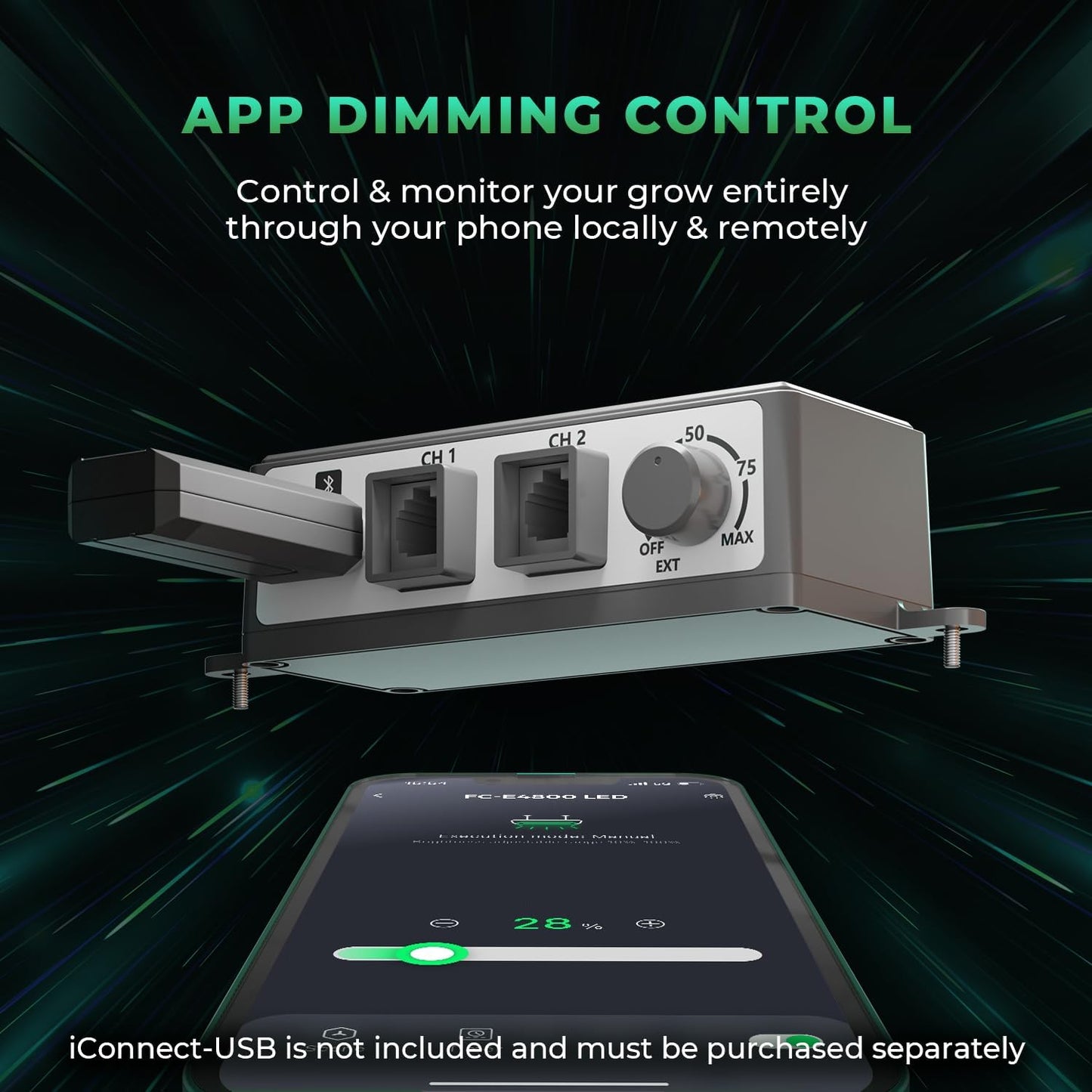 MARS HYDRO 2025 New Version FC-E4800 Foldable LED Grow Light 4x4ft Full Spectrum Grow Light Bar 480Watt Plant Growing Light Remote Control