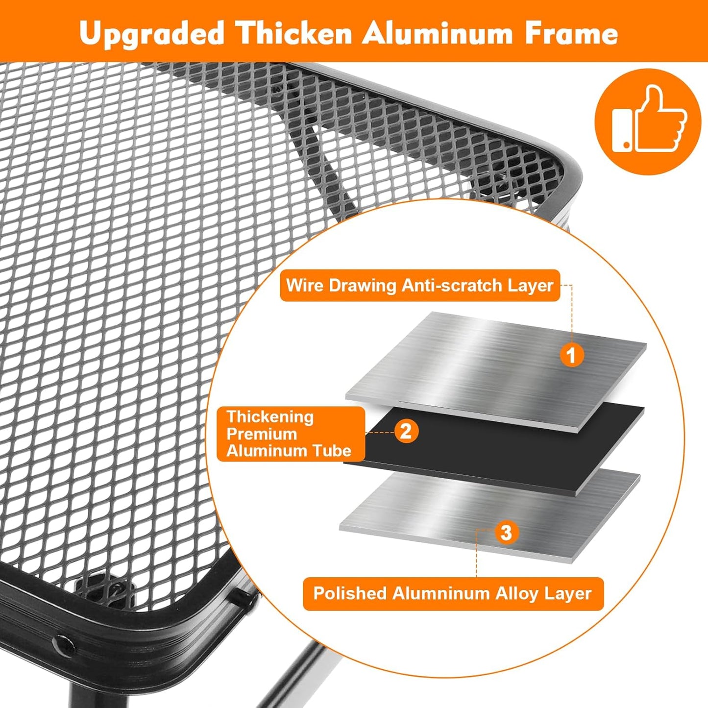 Folding Table, Easy for Storage, Compact Portable Picnic Table for Grill, Outdoor Camping, Garden, Patio, Dining, BBQ, Party, Market, 4Ft (Large, Black)